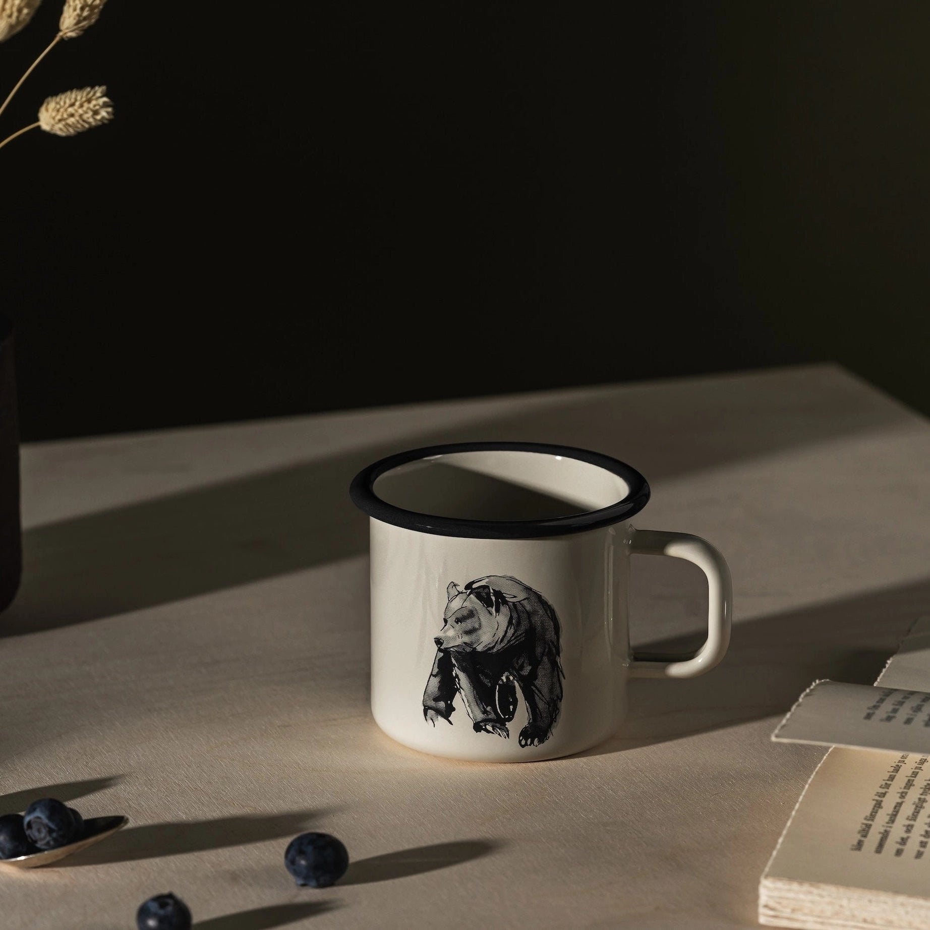 Muurla Teemu Järvi 0.37L Enamel Mug Bear (1 Unit)