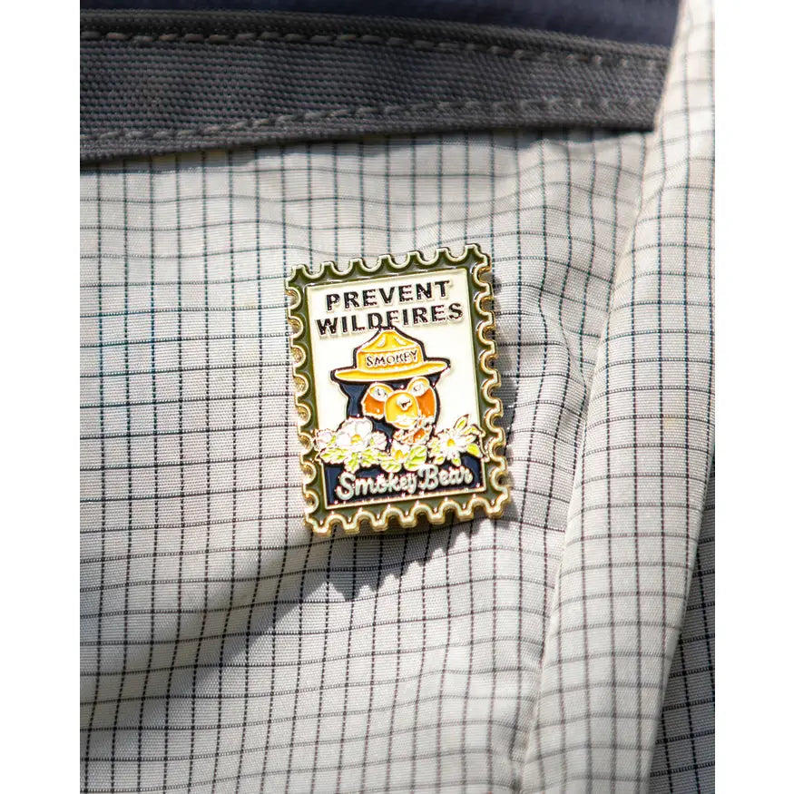 The Landmark Project Smokey Bear Stamp Enamel Pin