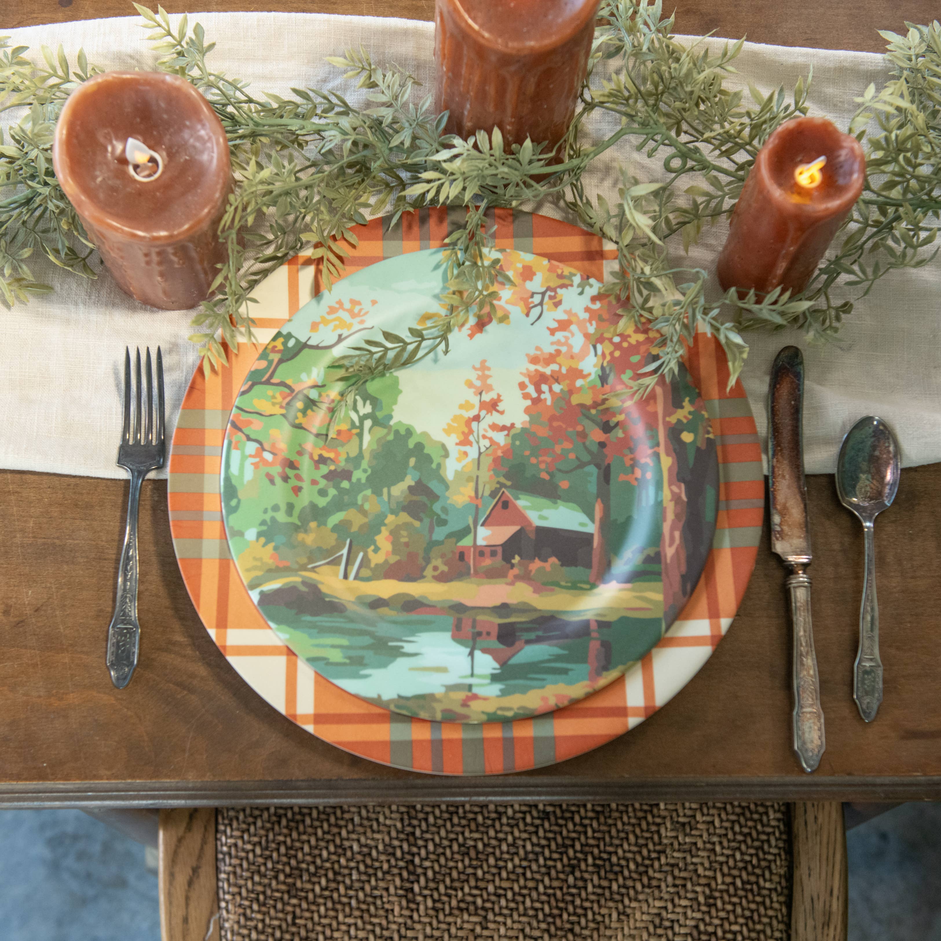 Ragon House Vintage Inspired Paint By Numbers Cabin In The Woods Melamine Plate (September 15th 2026 - Wishlist Now)