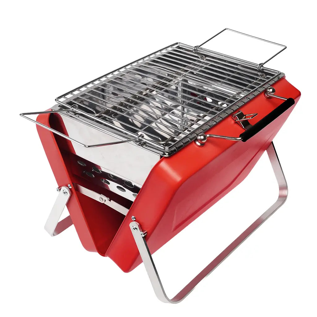 Rex Portable Suitcase BBQ - Red