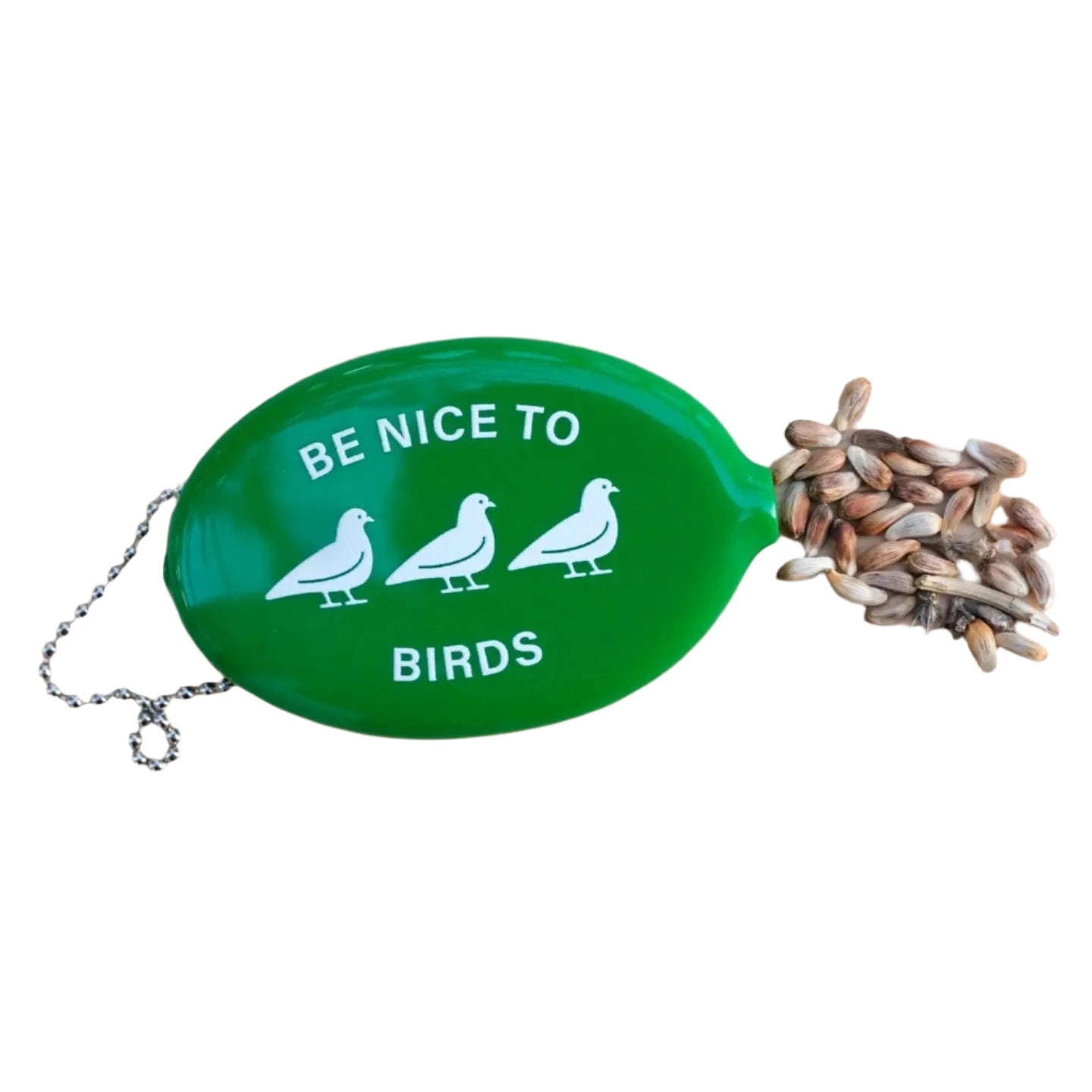 Camp Mustelid Rubber Bird Seed Wallet - Be Nice To Birds