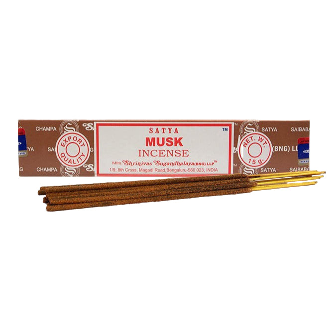 SATYA Musk Incense Sticks 10 Pack