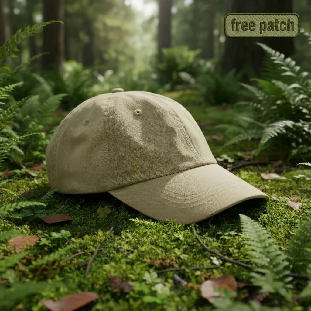 Sand baseball cap on a light gray background