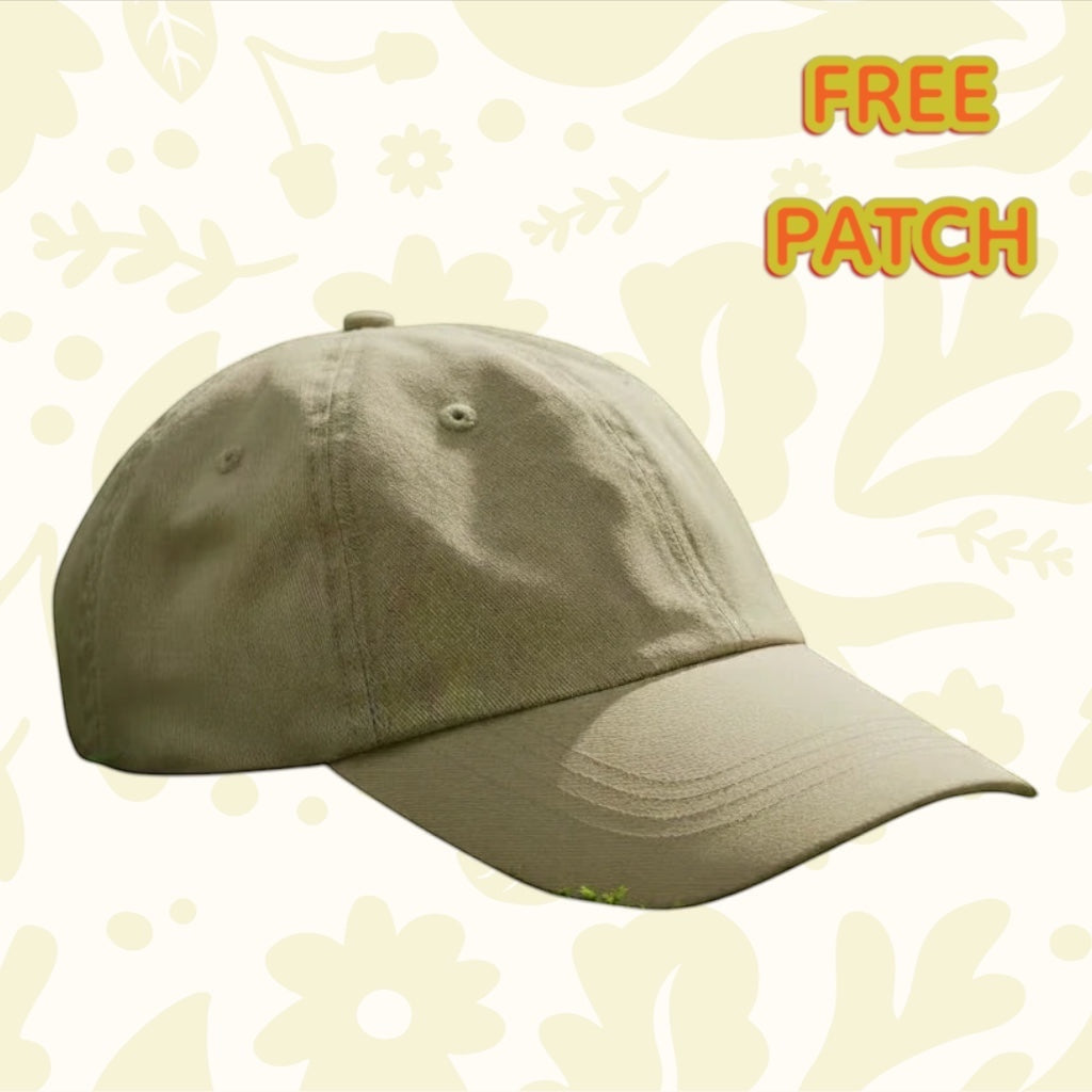 Sand baseball cap on a light gray background