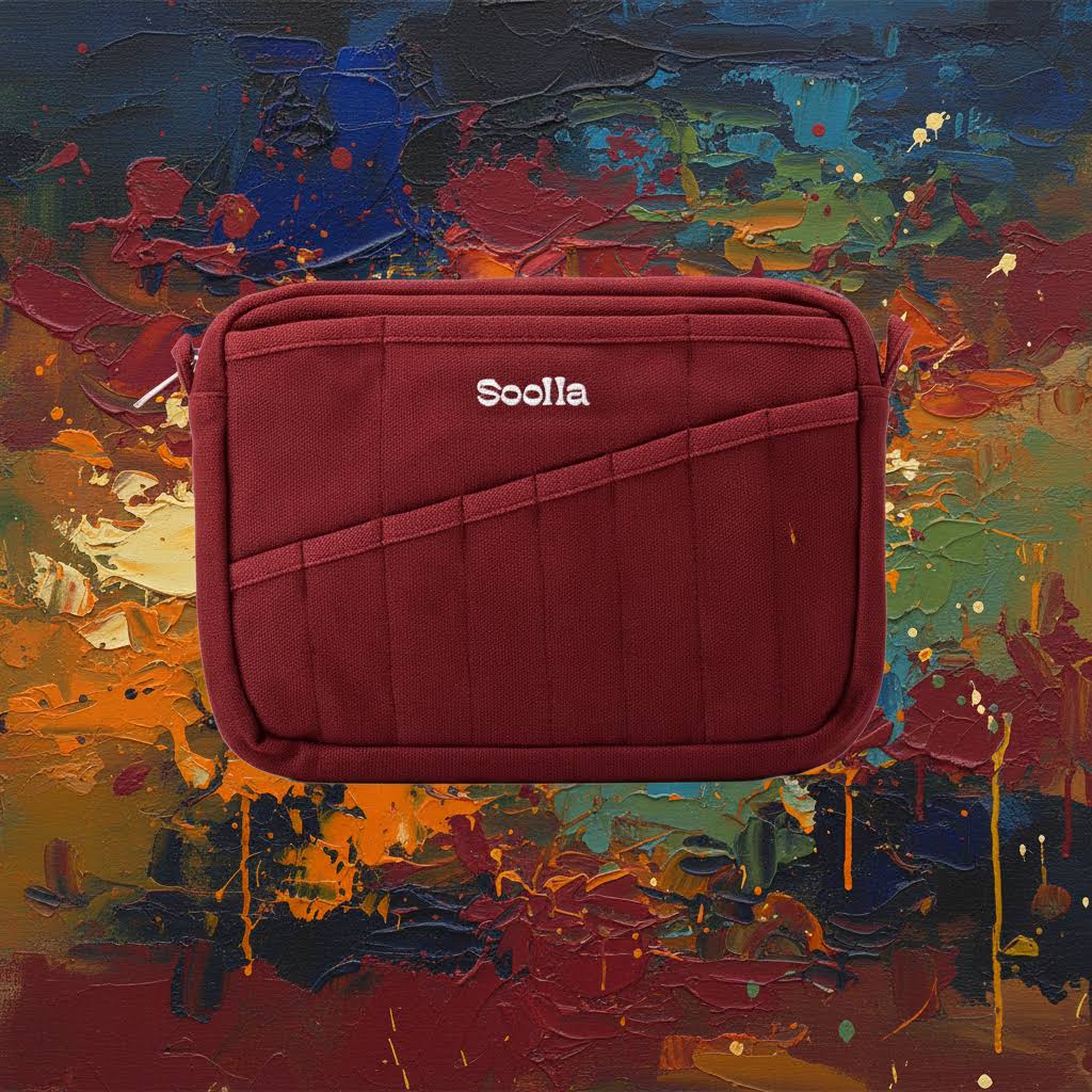 Soolla® Studio Artist Stationery Pouch - Sangria (Back July 2026 / Wishlist Now)