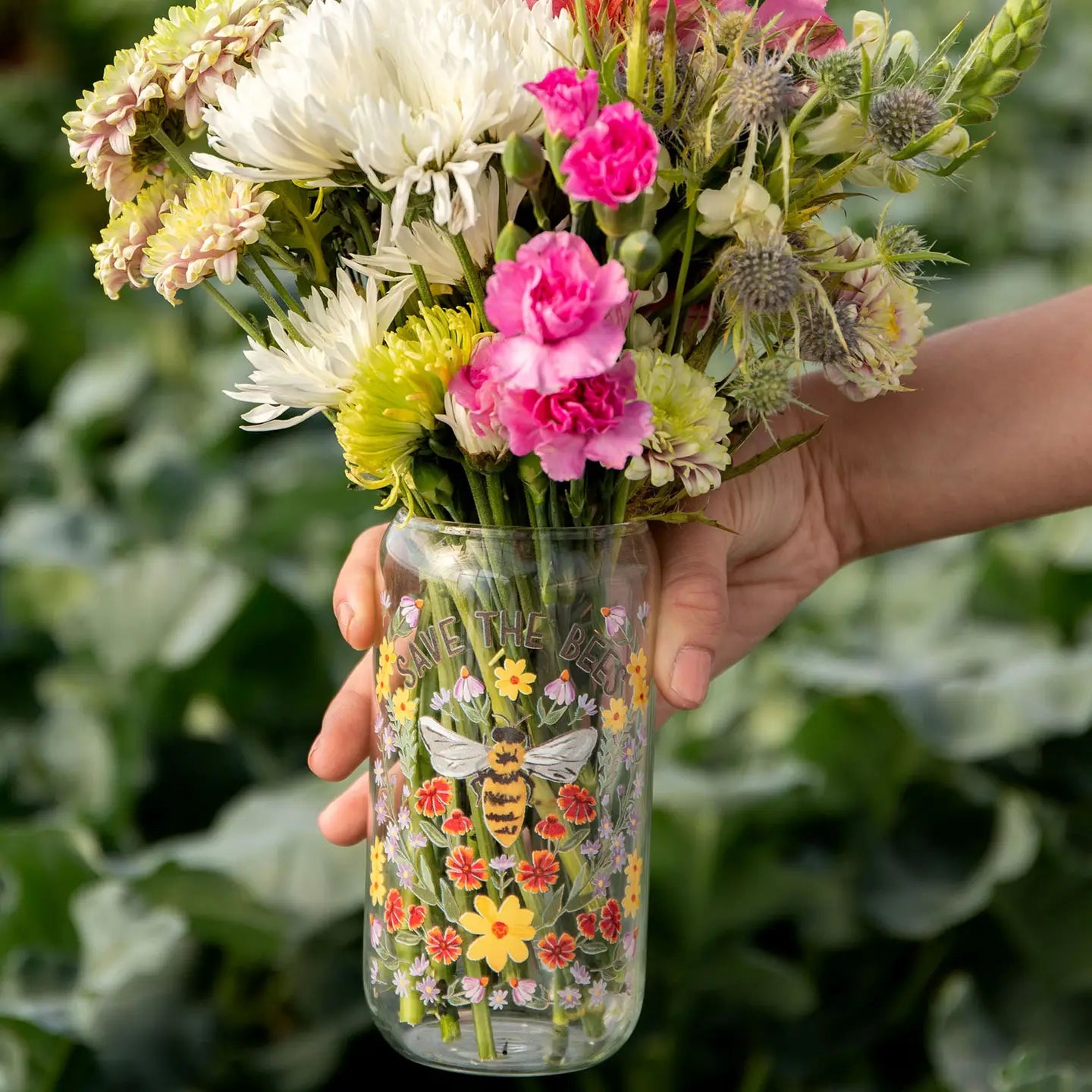 1Canoe2 Save The Bees Glass Can