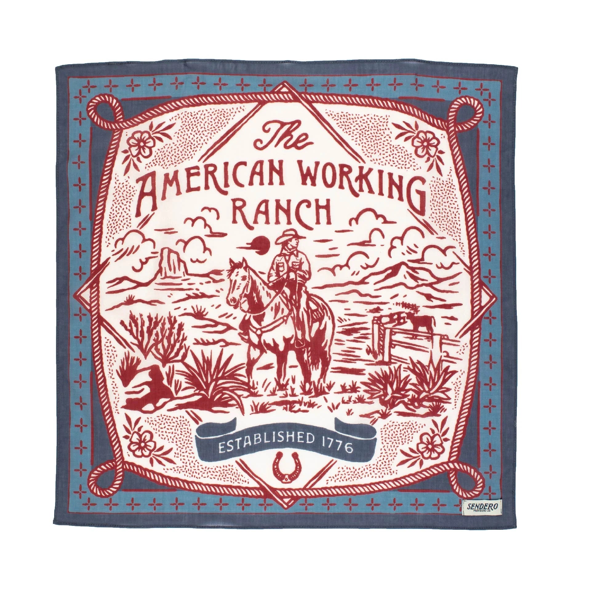 Sendero Provisions 100% Cotton Bandana - Working Ranch