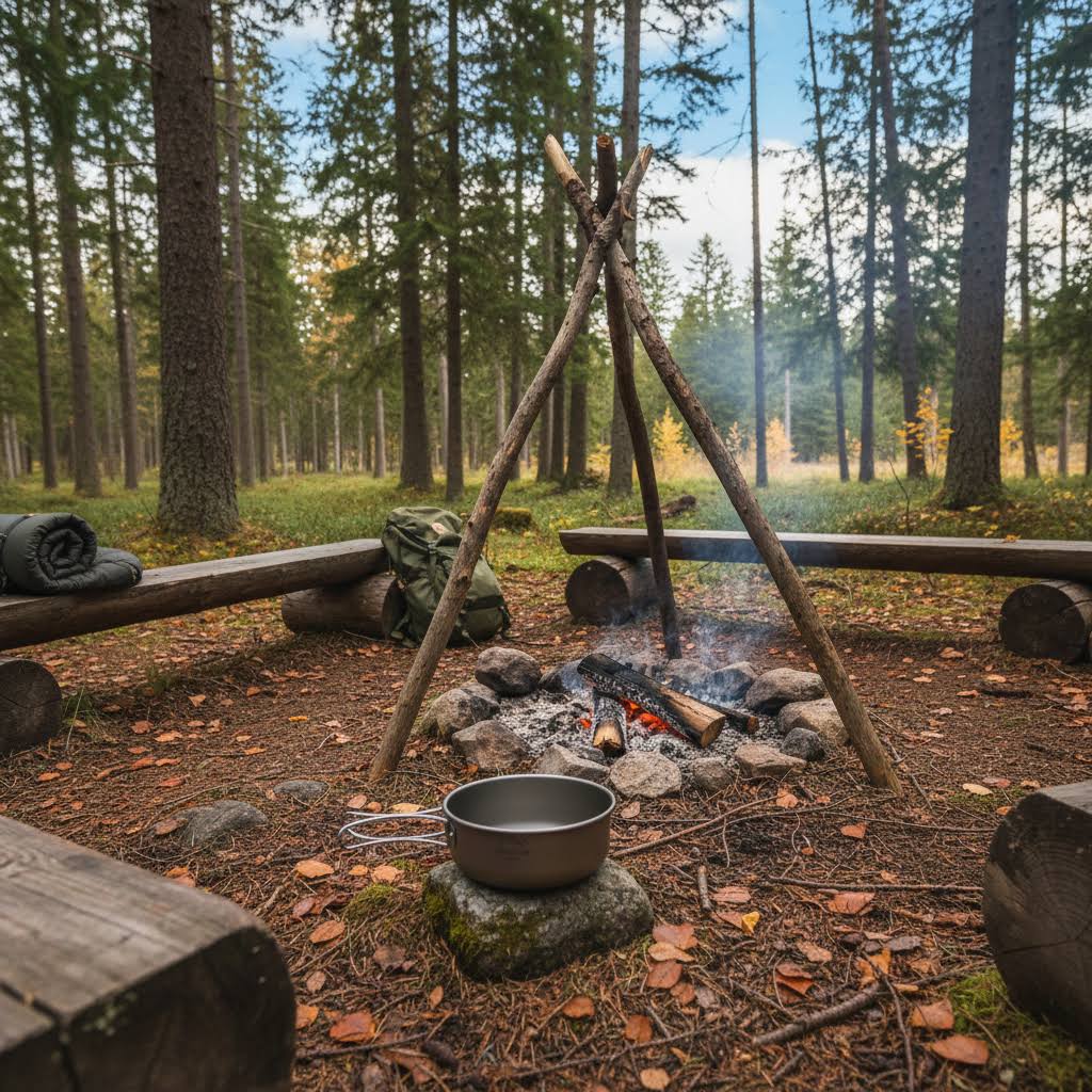 Skreppa 3 Piece Portable Titanium Camping Cook set