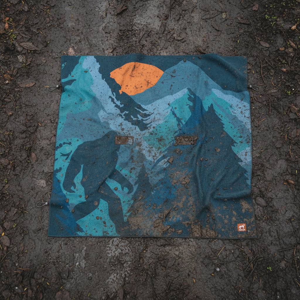Sprints Big Foot's Full Moon Mud Mess Party Size Towel & Car Seat Cover