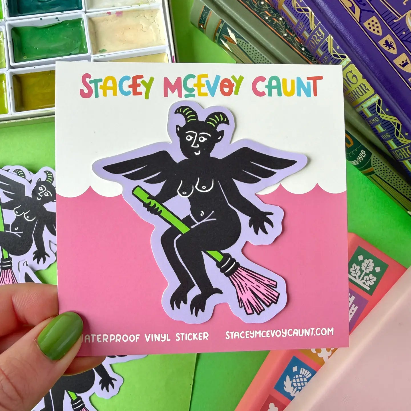 Stacey McEvoy Caunt Purple Devil Sticker (August 2026)