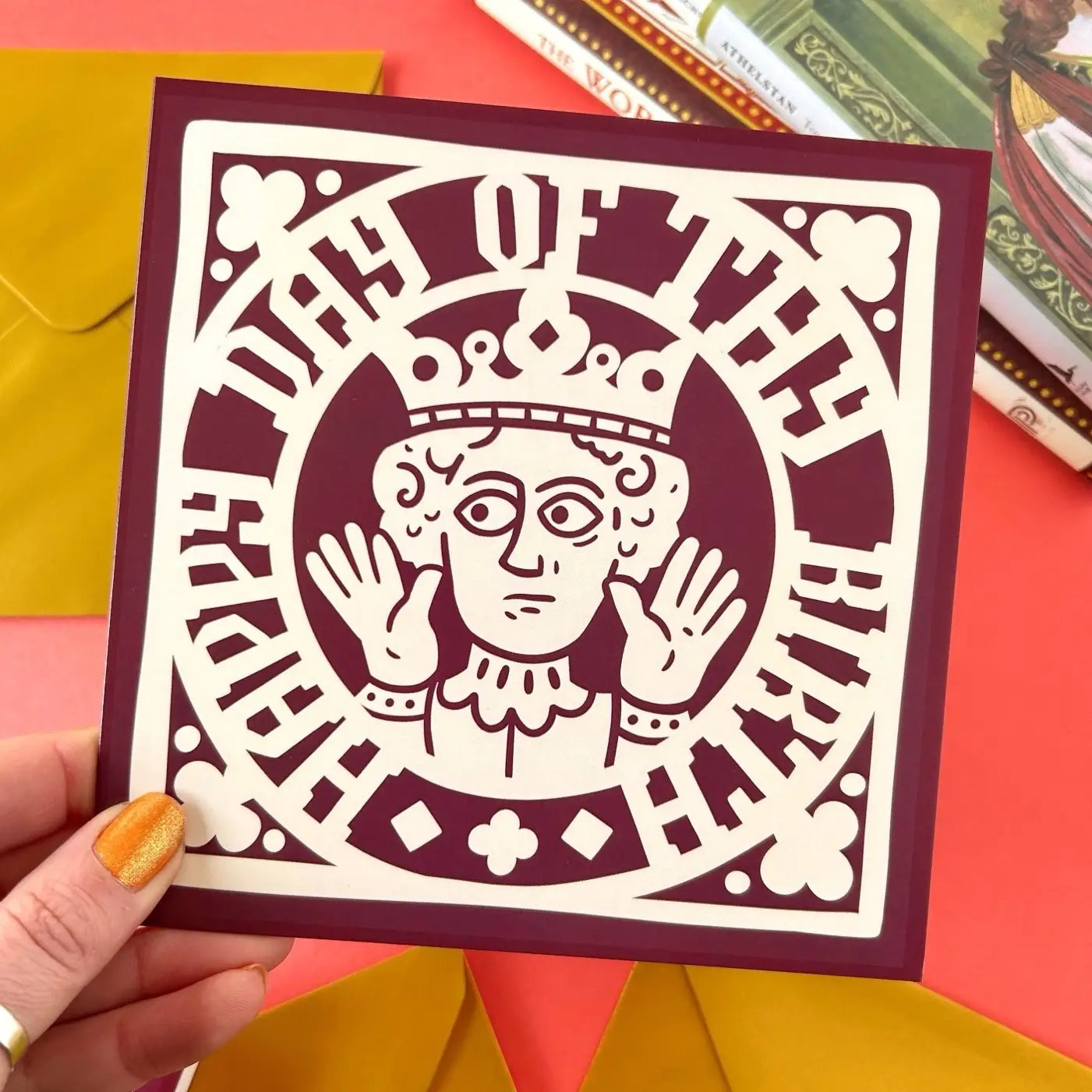 Stacey McEvoy Caunt Medieval King Birthday Card