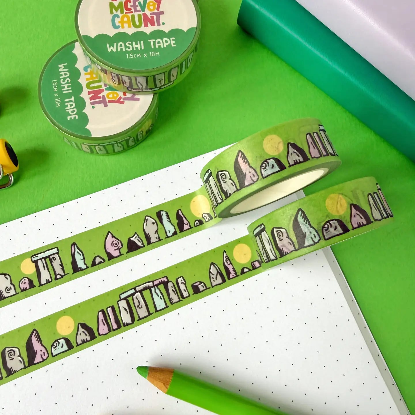 Stacey McEvoy Caunt Washi Style Decorative Tape - Stone Circle (August 2026)