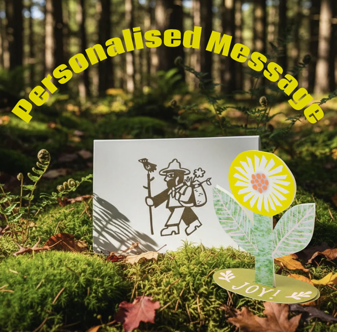 Personalise your hiker’s card or Forager Gift with Wrapped: Gift Blocks—unique gift wrapping for outdoor enthusiasts.