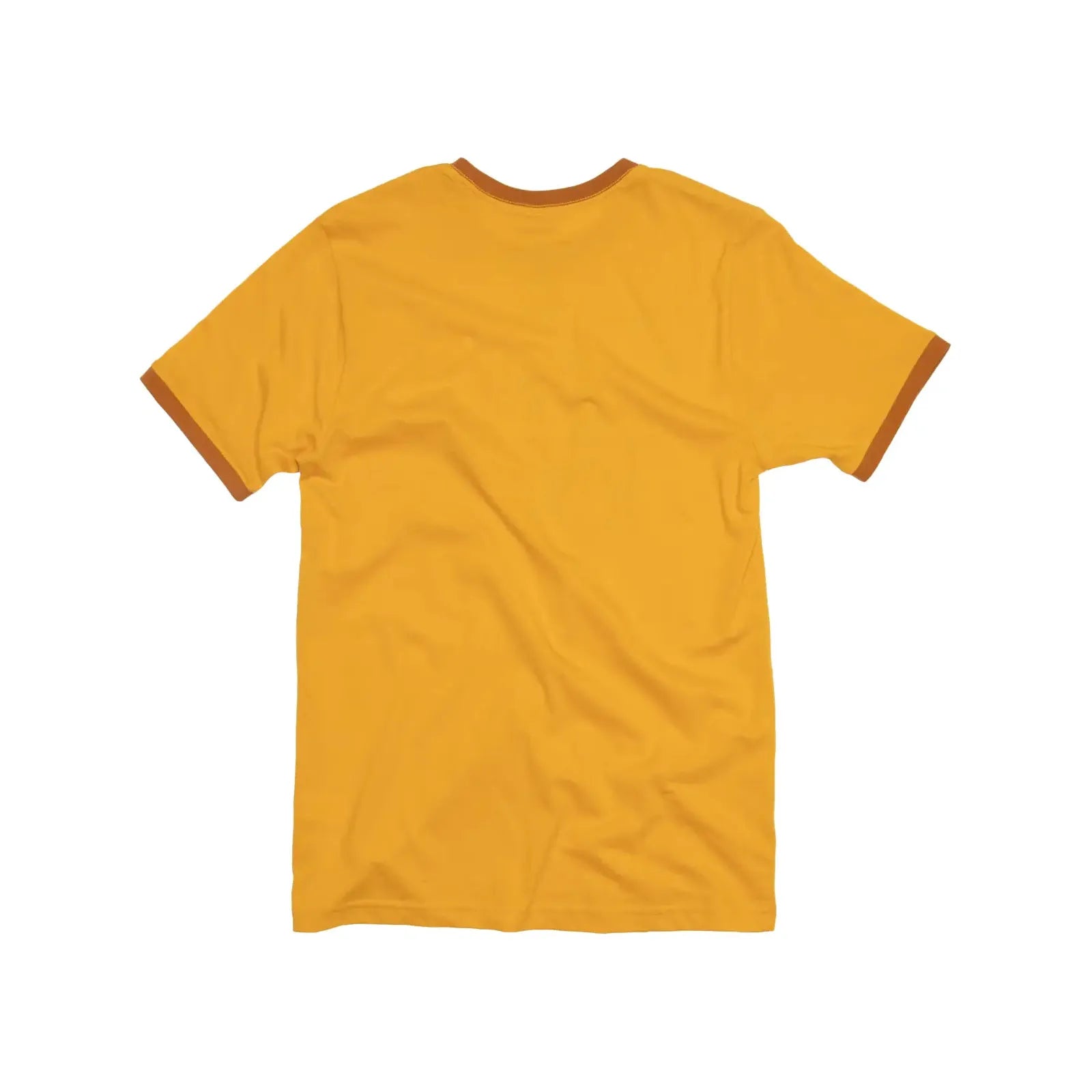 The Landmark Project Zion Script Type T-Shirt in yellow, featuring brown trim and bold brown text that reads "Zion National Park Est. 1919" on the front.