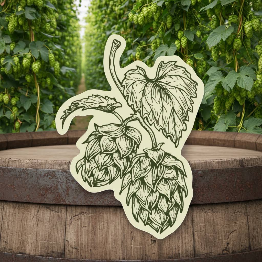 The Wild Wander Hops Sticker