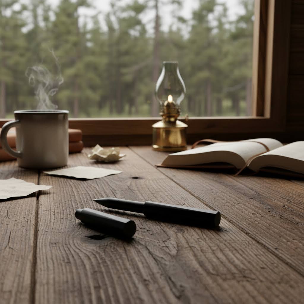 Tom’s Studio The Wren - Refillable Writing Pen Black