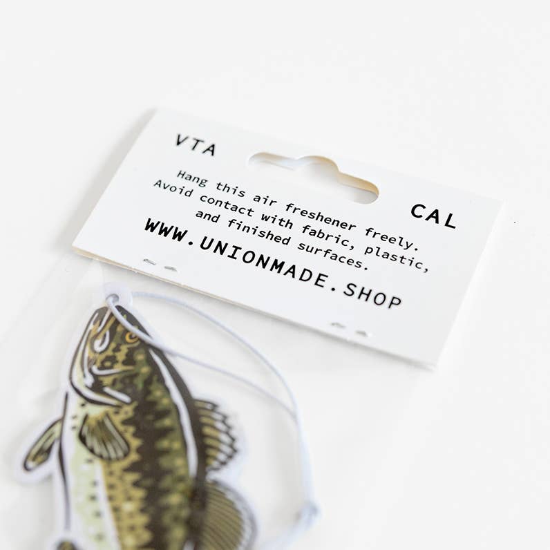 Union Made Air Freshener - Largemouth Bass