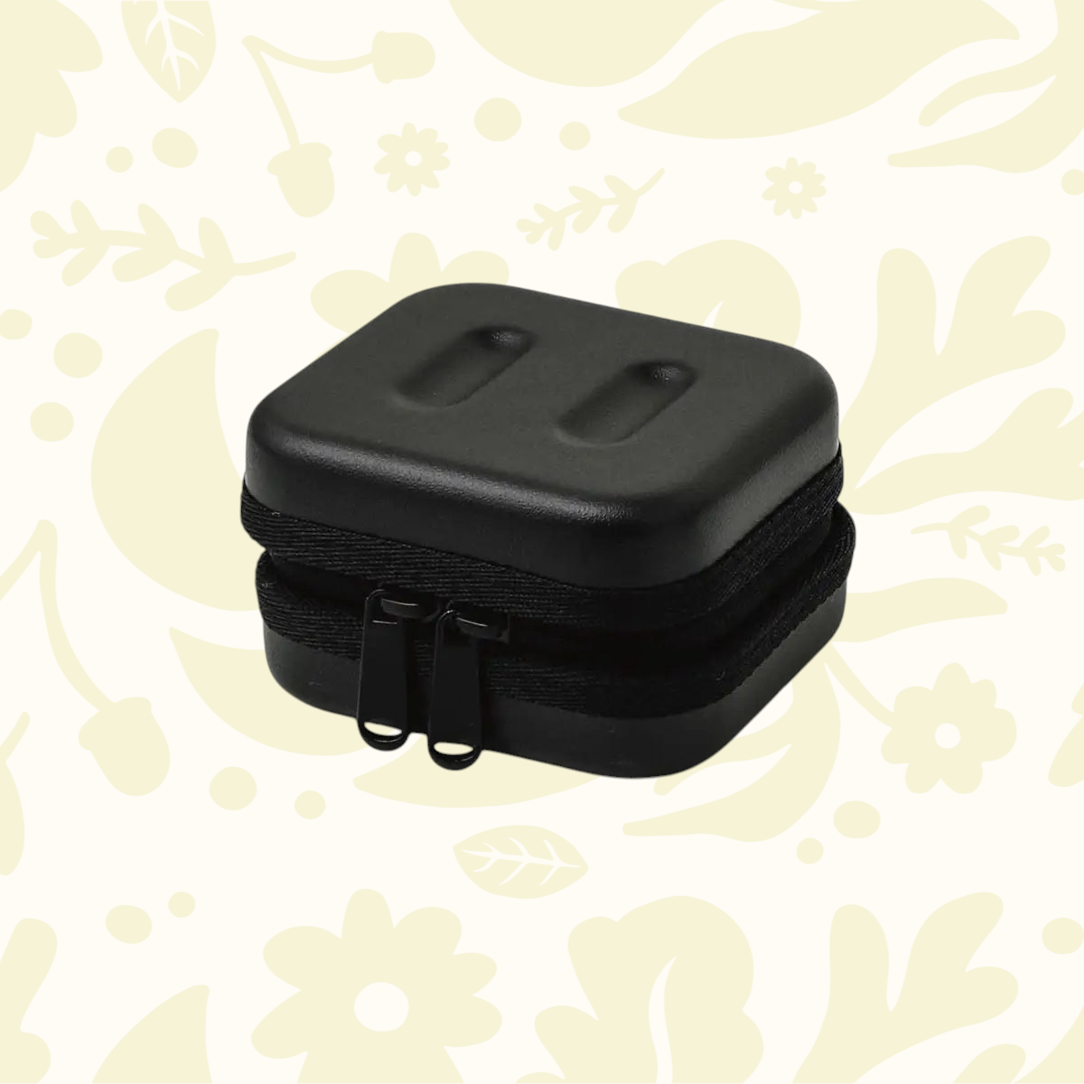 Forager Provisions LTD Hightide Nahe black mini hardshell case with a double zipper for tech and stationery storage