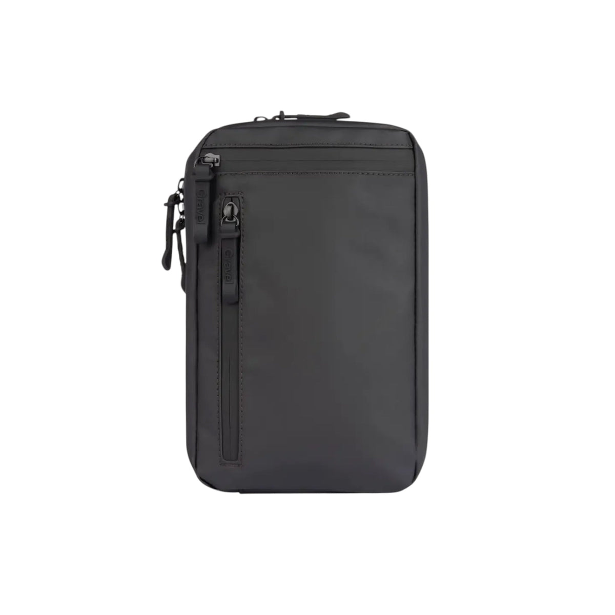 Forager Provisions LTD Gravel Outdoor black Explorer Plus toiletry bag with a sleek, water-resistant tarpaulin finish.