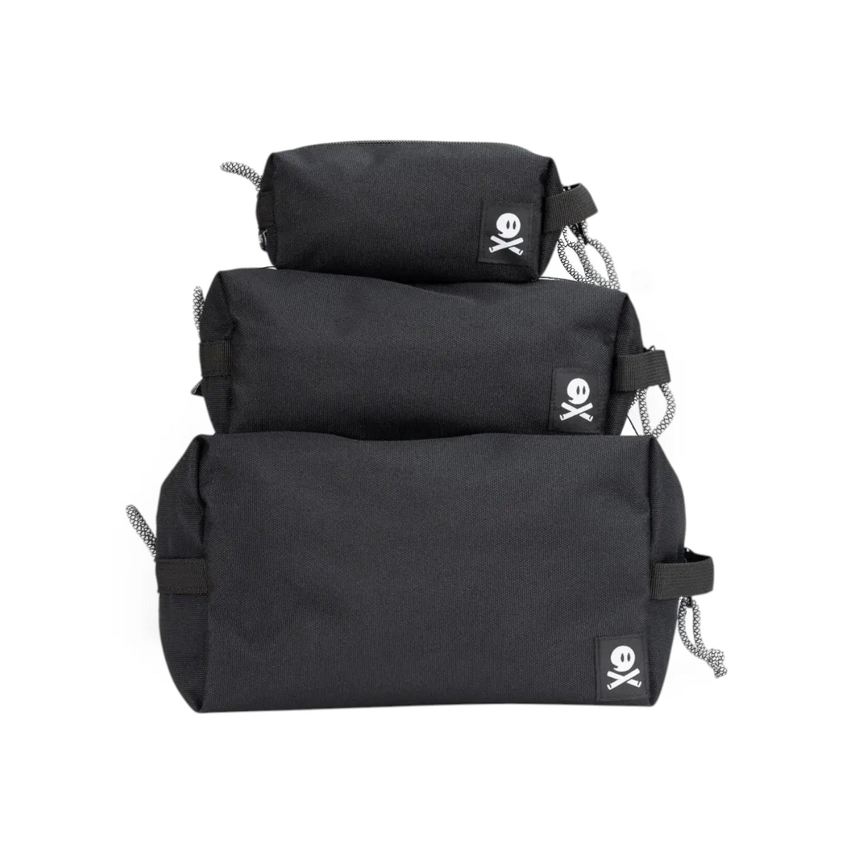 Forager Provisions LTD Ghost Outdoors Australia black modular travel dopp kit 3-pack with zipper pulls