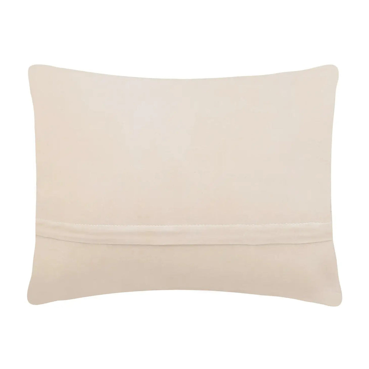 A Peking Handicraft It’s All Good In The Mountains Hook Cushion, featuring a beige rectangular poly velvet design with a seam running horizontally across the middle.