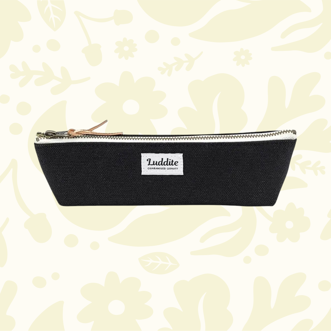 Forager Provisions LTD Luddite black boat pen case made from durable Kurashiki canvas and Okayama denim