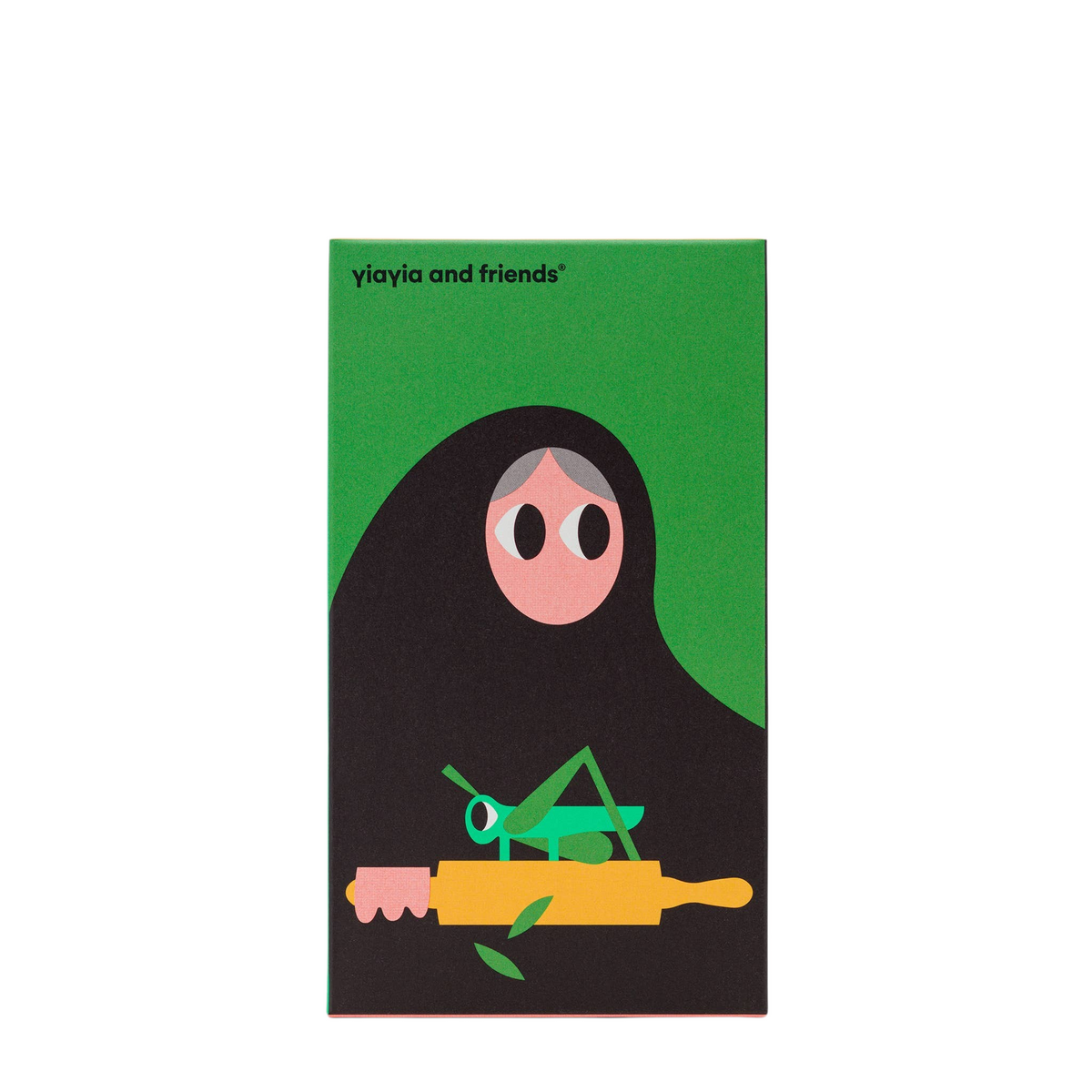 Forager Provisions LTD olive oil and oregano rusks in a green illustrated box featuring a character and grasshopper