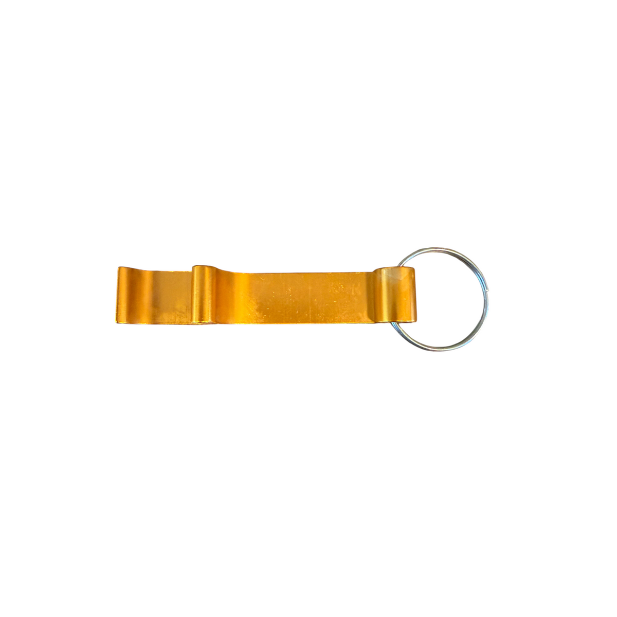 Forager Provisions LTD orange metal bottle opener keyring for camping and outdoor everyday carry.