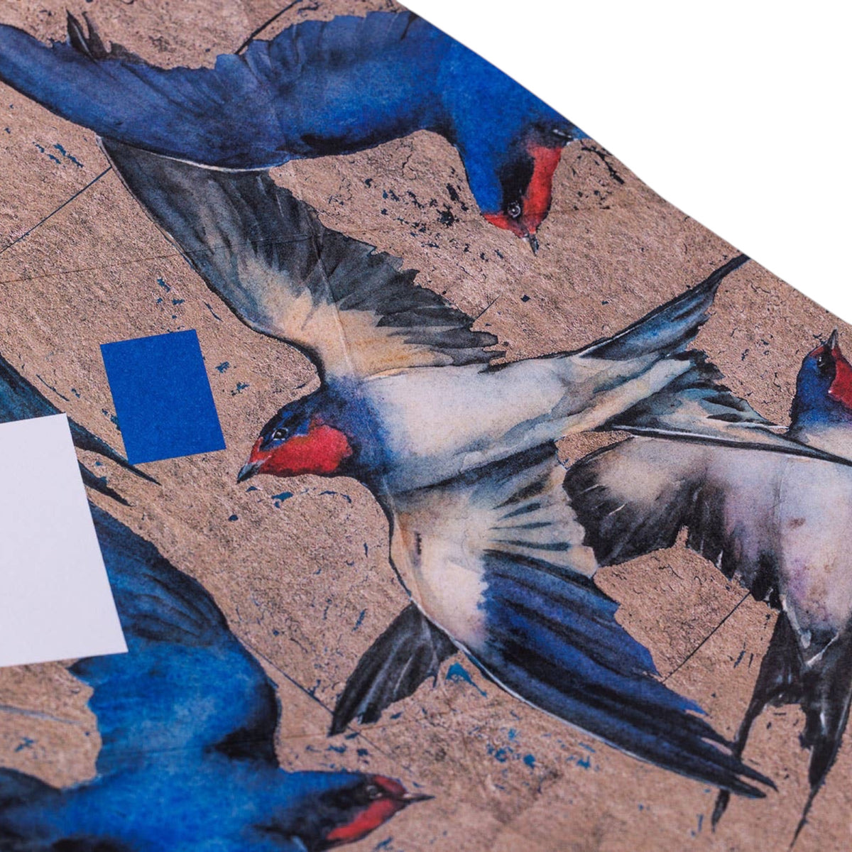 Forager Provisions LTD Golden Flight Pigeon folding letter stationery featuring illustrated birds on textured paper