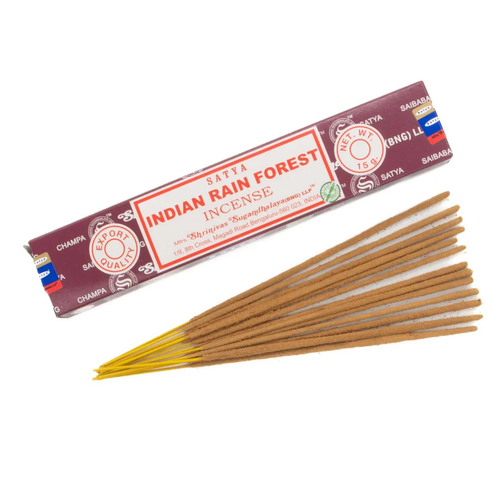 SATYA Indian Rain Forest Meditation Incense Sticks 10 Pack