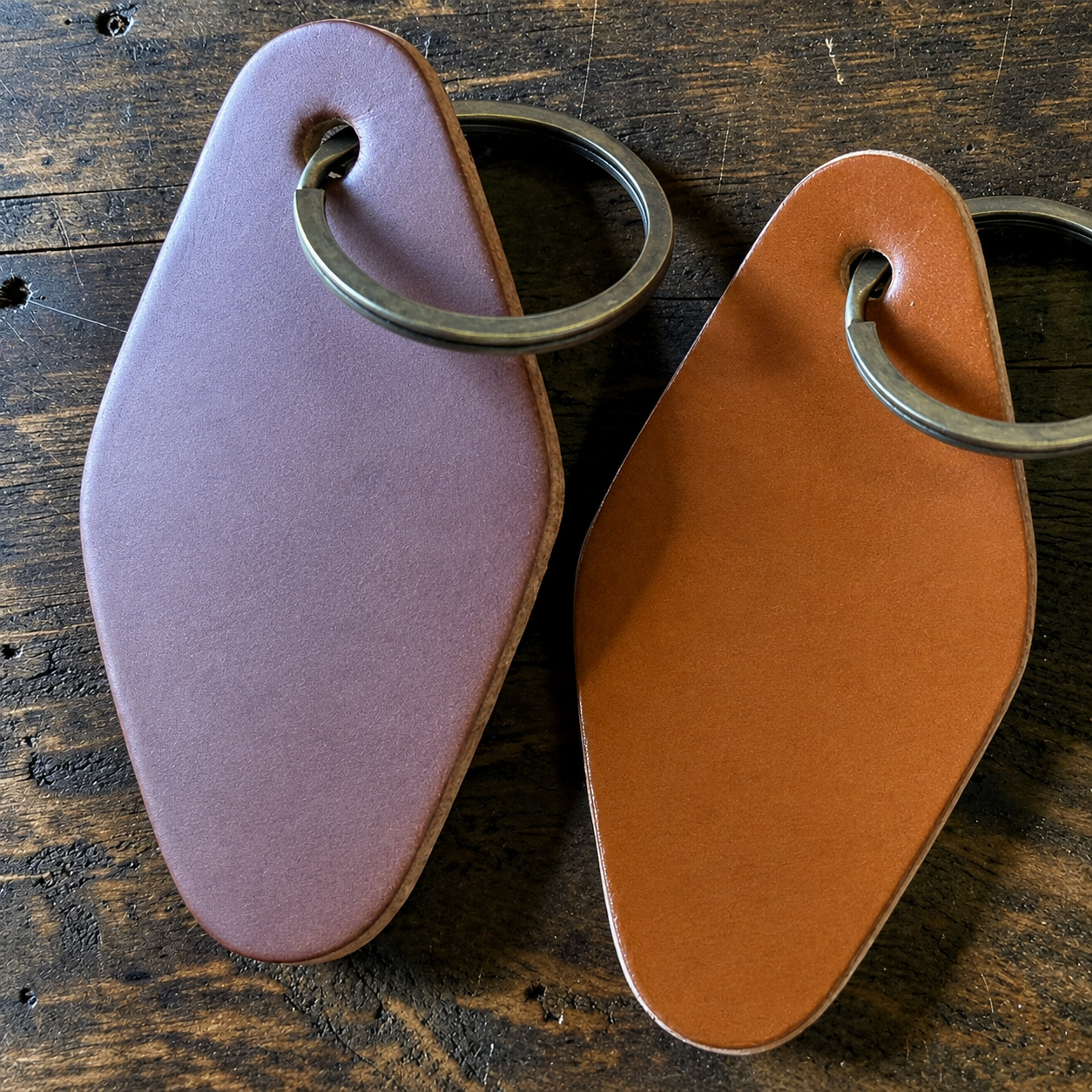 Forager Provisions x Kjøtt Supply Co Cabin Motel Leather Keyrings (Customise Me)