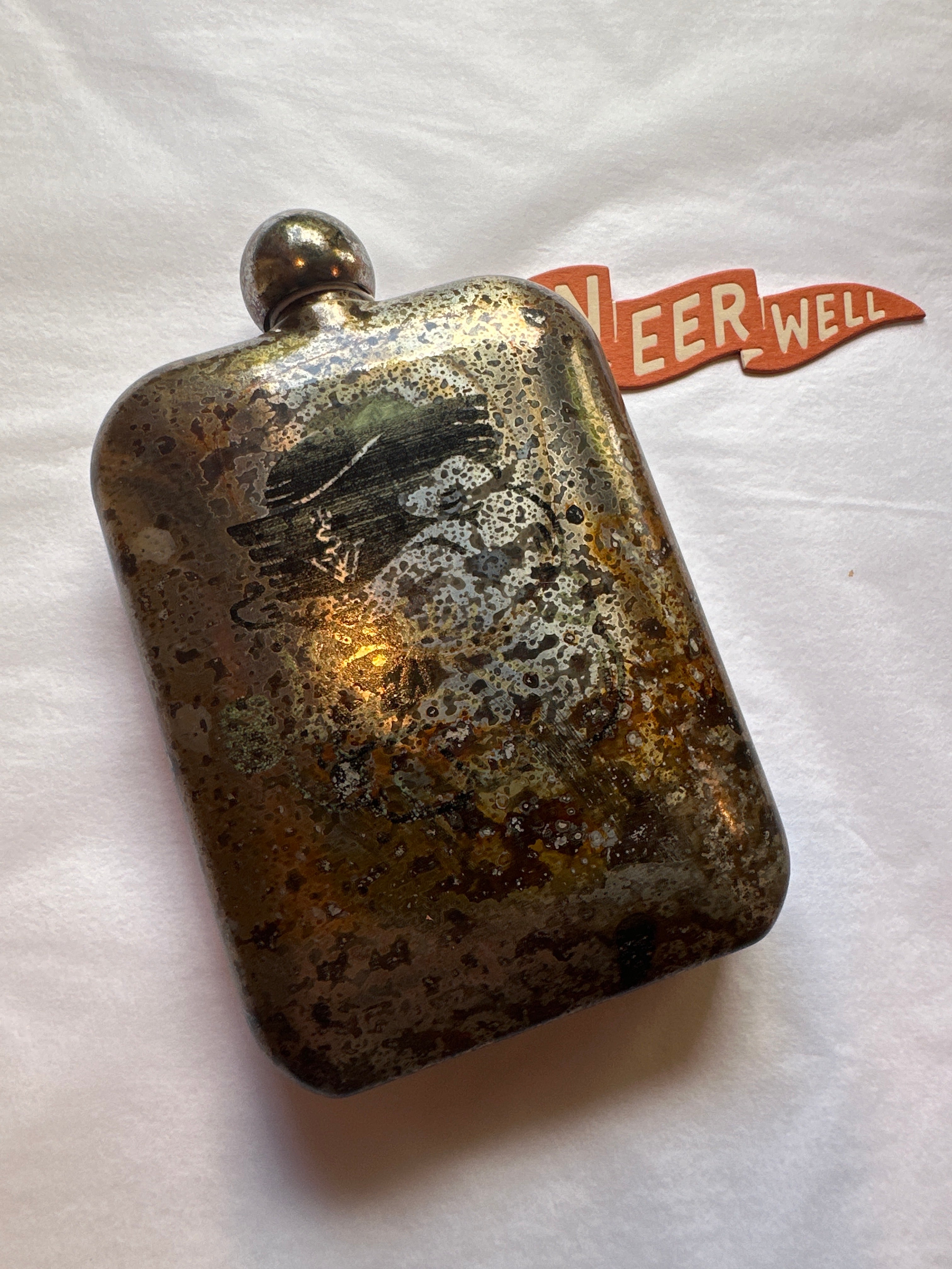 Sneerwell Whiskey Hip Flasks Bulldog (Faulty Design)
