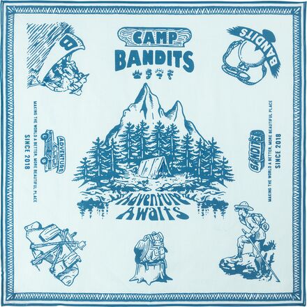 Bandits Bandanas Adventure Awaits Cotton Bandana
