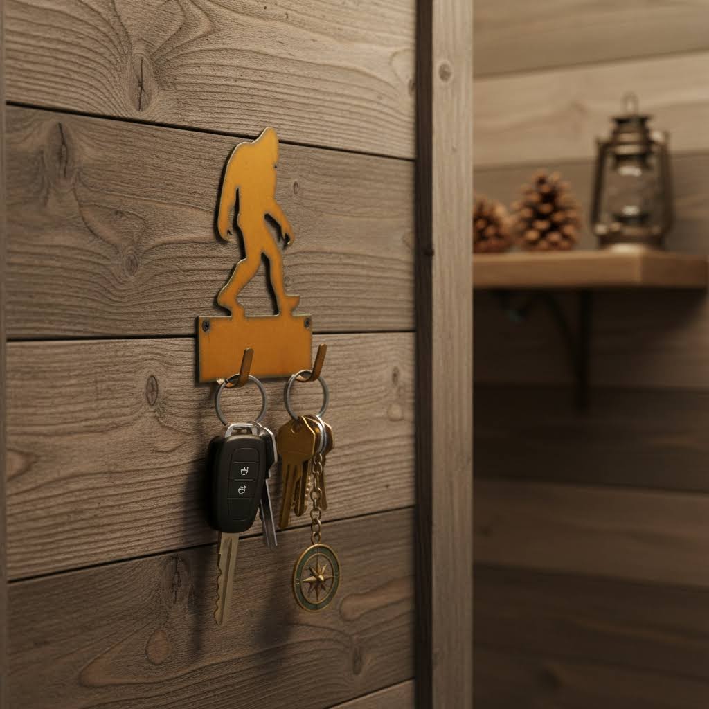 Universal Ironworks USA Bigfoot Yeti Sasquatch Double Key Hook
