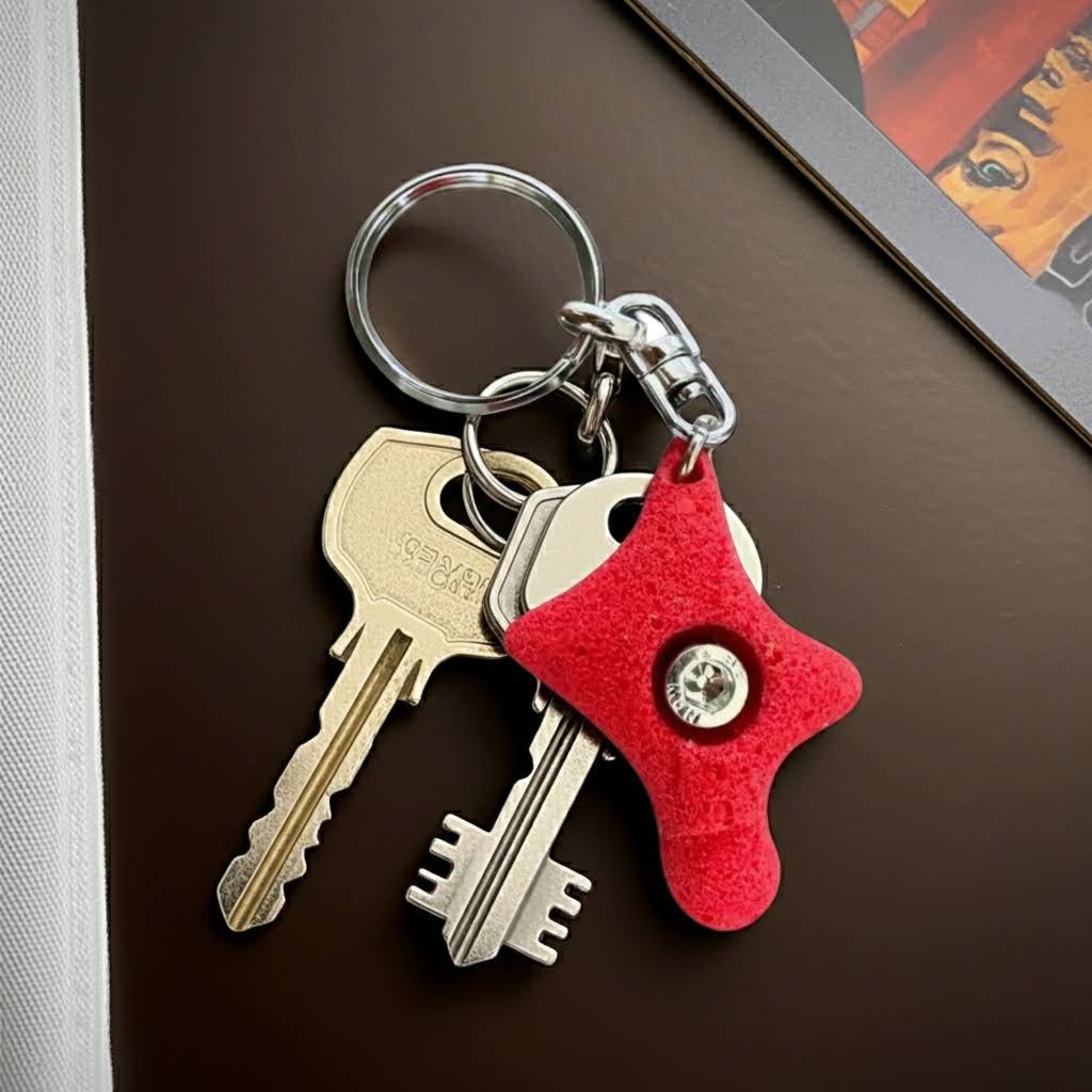 Seven Peaks Climber Speed Keychain - Red