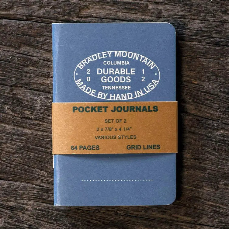 Bradley Mountain Pocket Journals 2 Pack - Blue