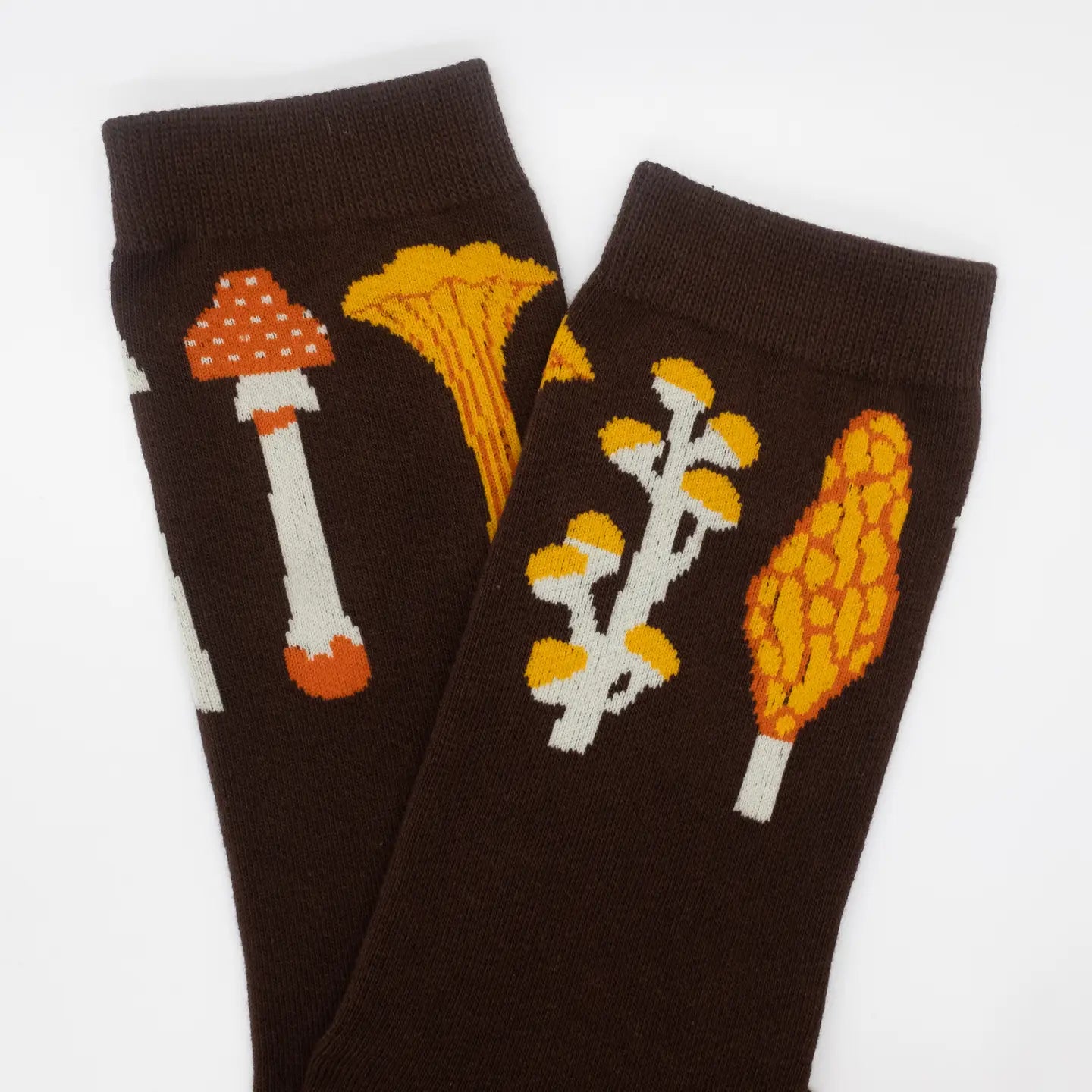Camp Mustelid Autumnal Mushroom Brown Cotton Socks