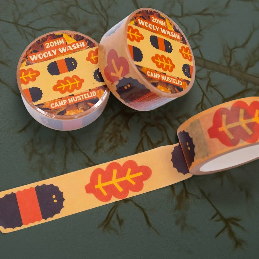 Camp Mustelid Wooly Washi Tape