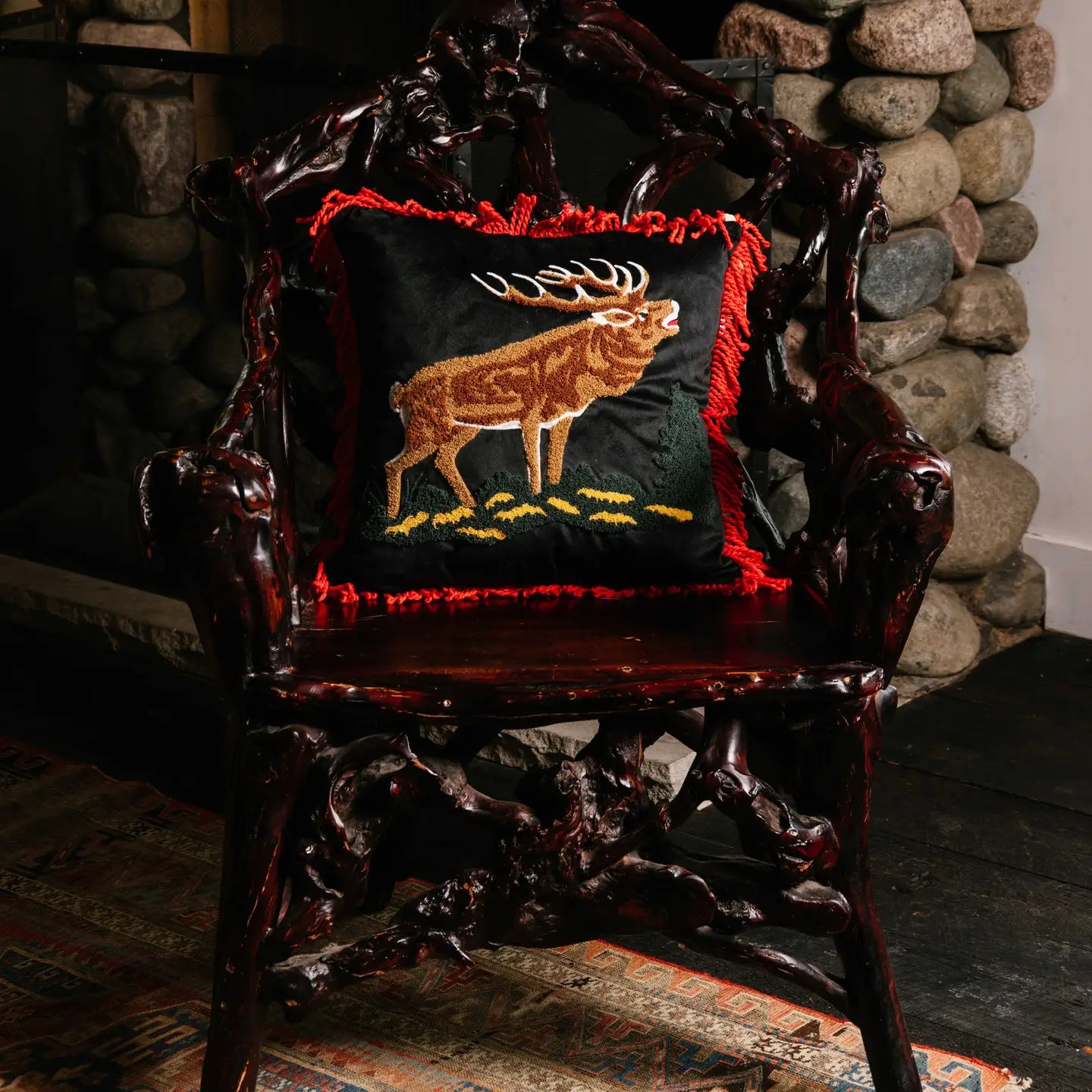 Camp Wandawega Elk Pillow 18X18