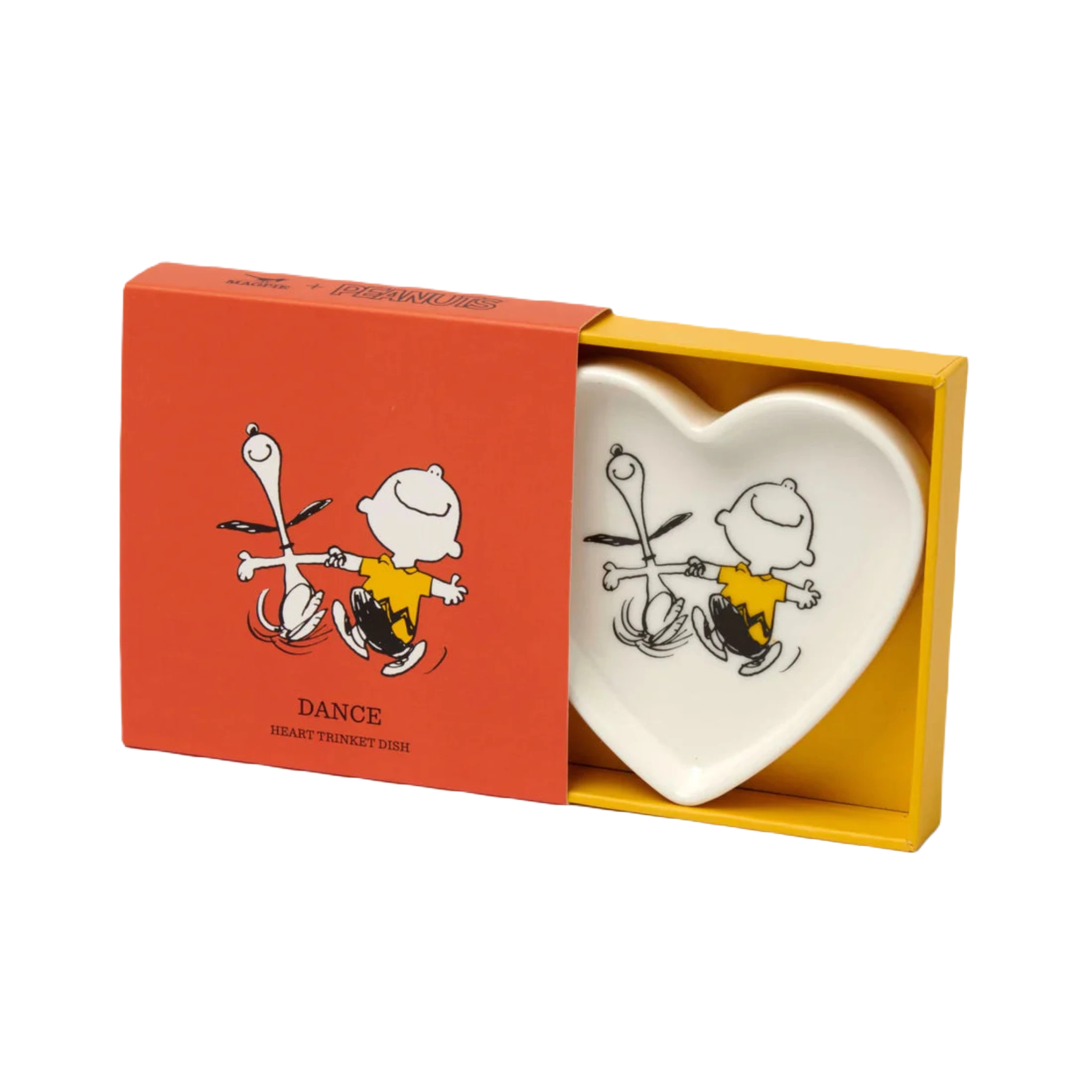 Magpie Gifts Snoopy & Charlie Brown Heart Trinket Dish - Dance