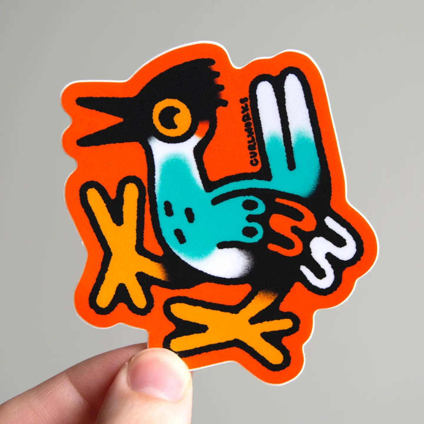 Curlworks Roadrunner Bird Vinyl Sticker