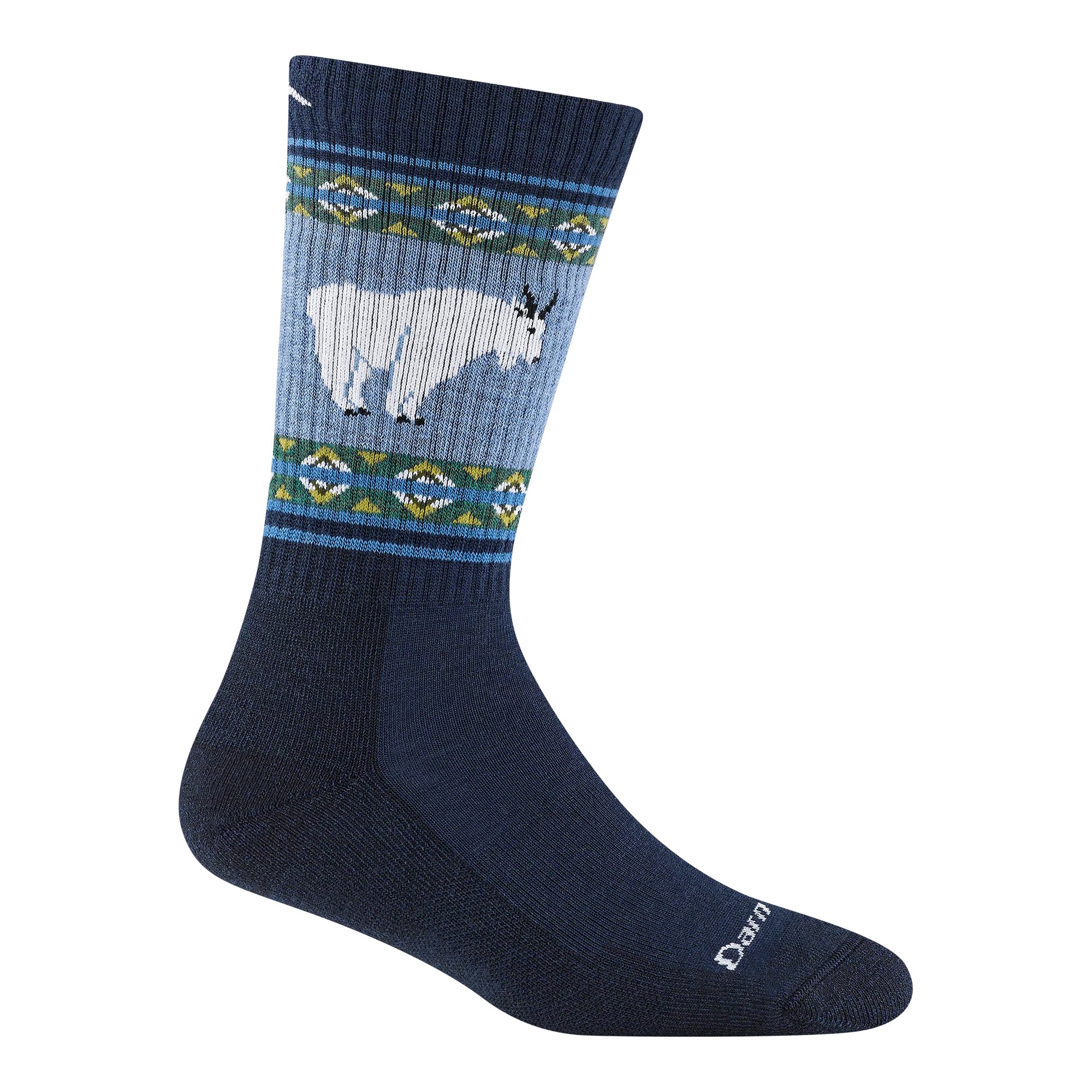 Darn Tough 5017 Women’s Vangrizzle Boot Midweight Hiking Socks Blue - Mountain Goat