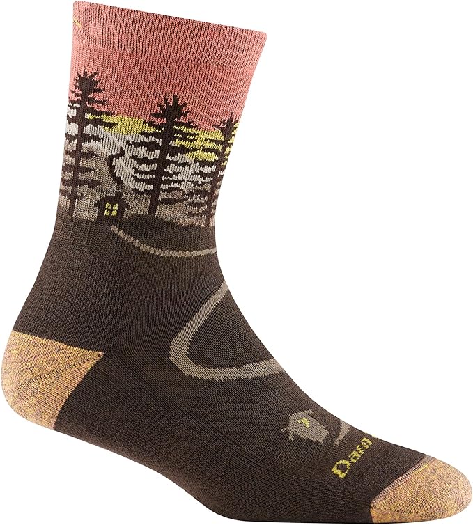 Darn Tough 5013 Women's Northwoods Micro Crew Midweight Hiking Socks - Earth