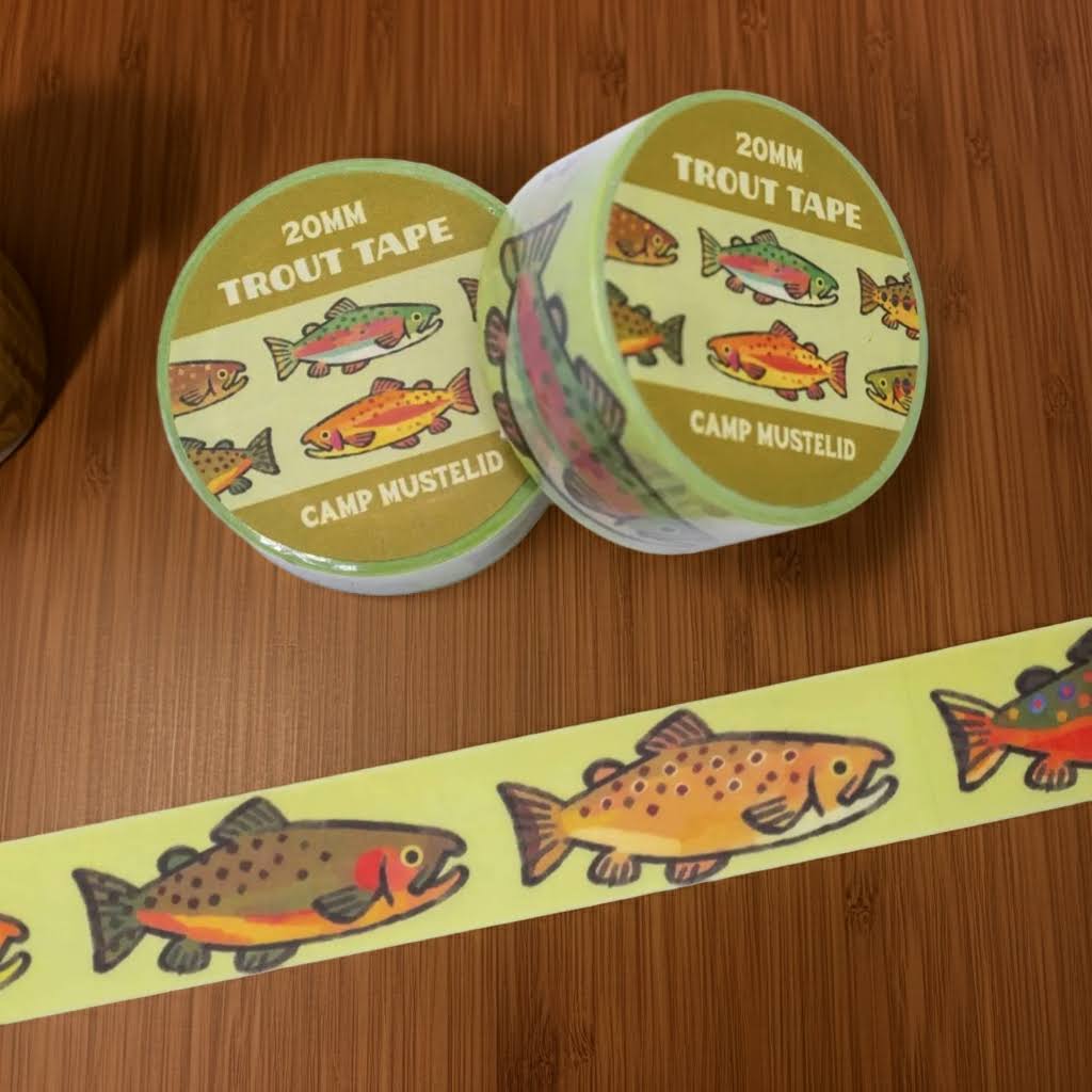 Camp Mustelid Trout Washi Tape