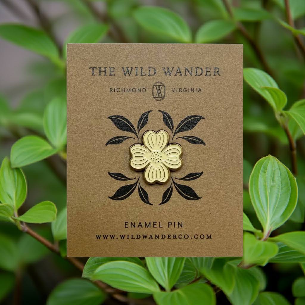 The Wild Wander Dogwood Enamel Pin