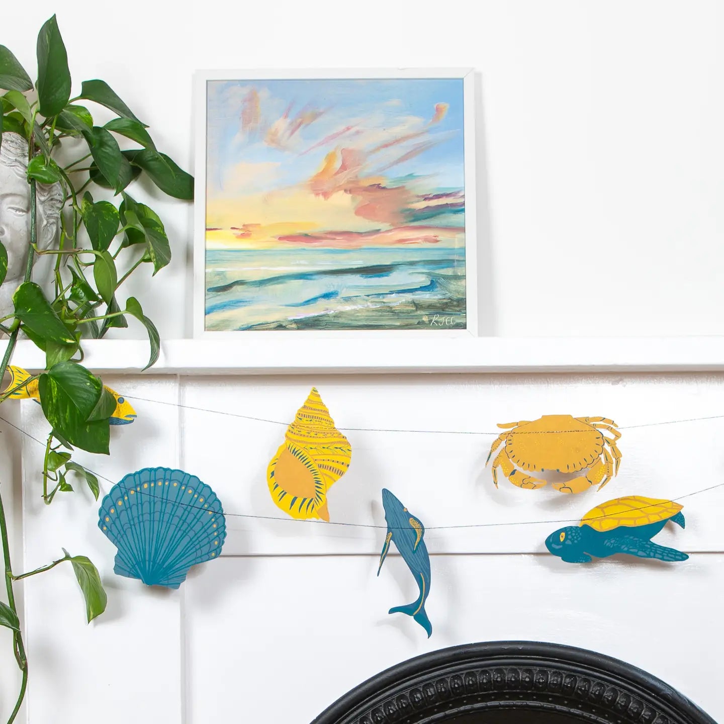 East End Press Sea life Sewn Garland