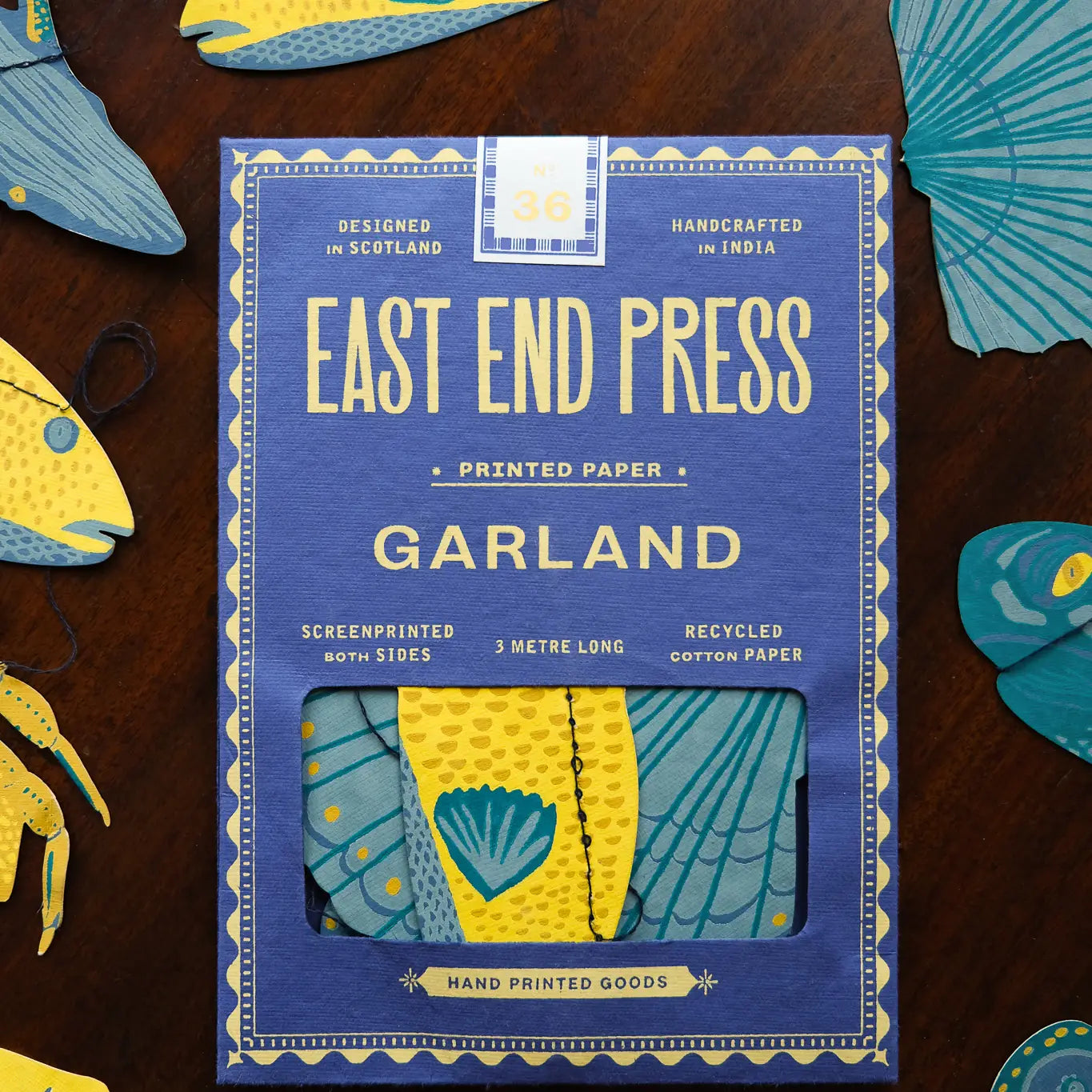 East End Press Sea life Sewn Garland