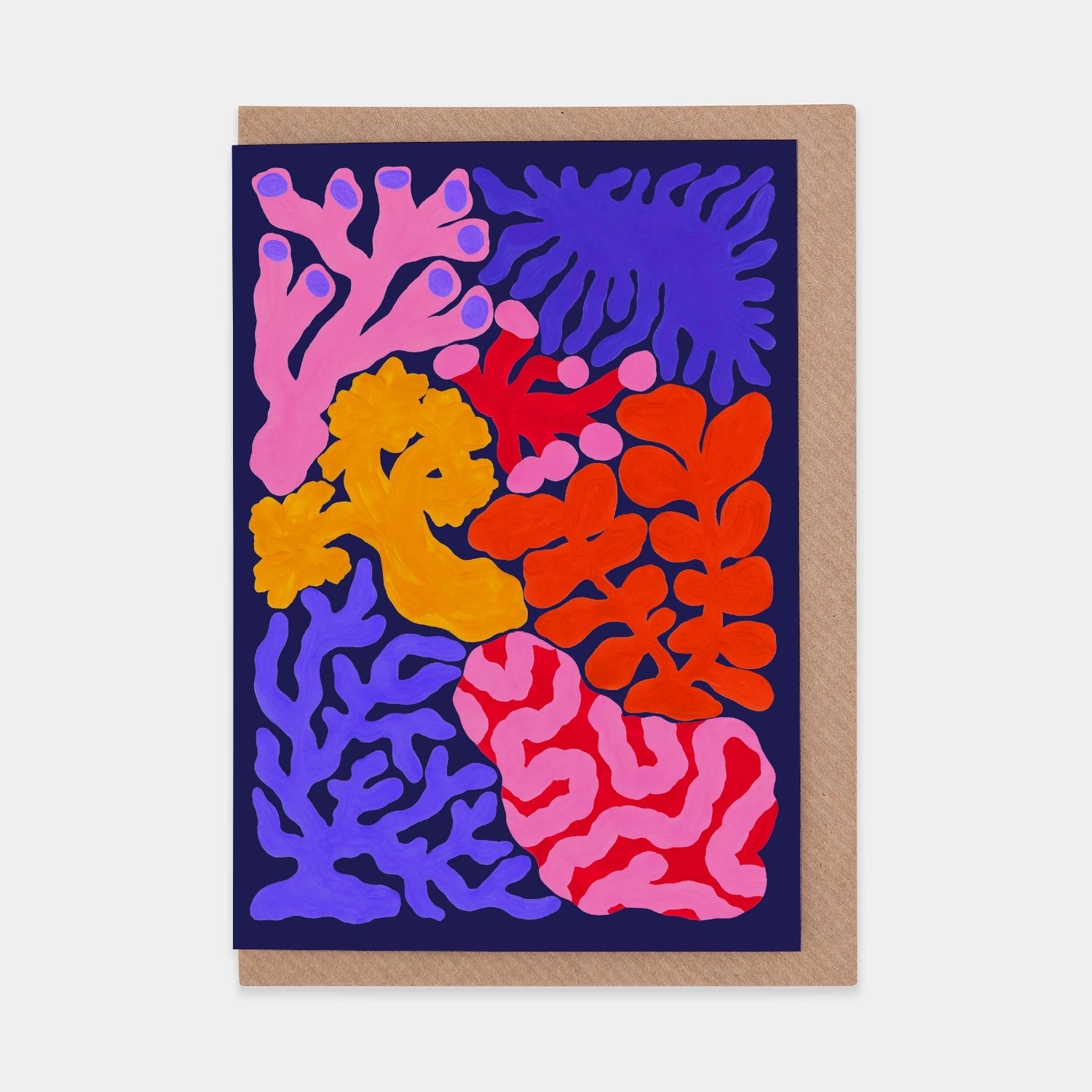 Eco-friendly Evermade Coral WWF Greetings Card featuring a vibrant coral reef design—perfect gift for ocean conservation lovers.