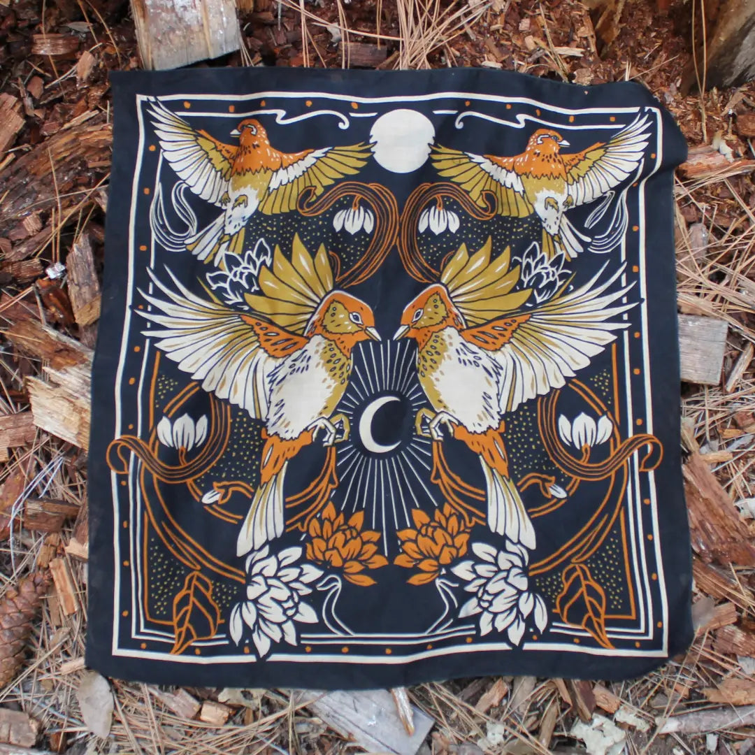 Felix Green Aviary Bandana Scarf
