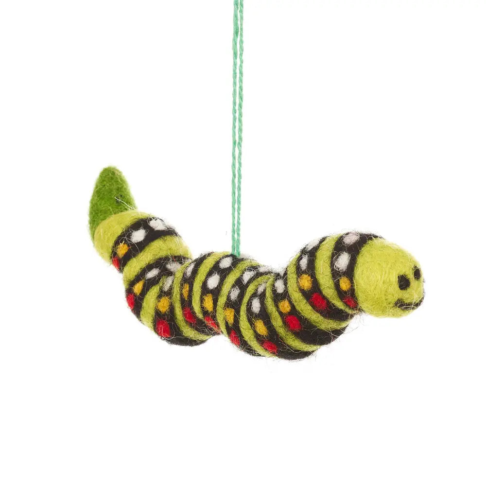 Felt So Good Handmade Felt Hanging Decoration Caterpillar